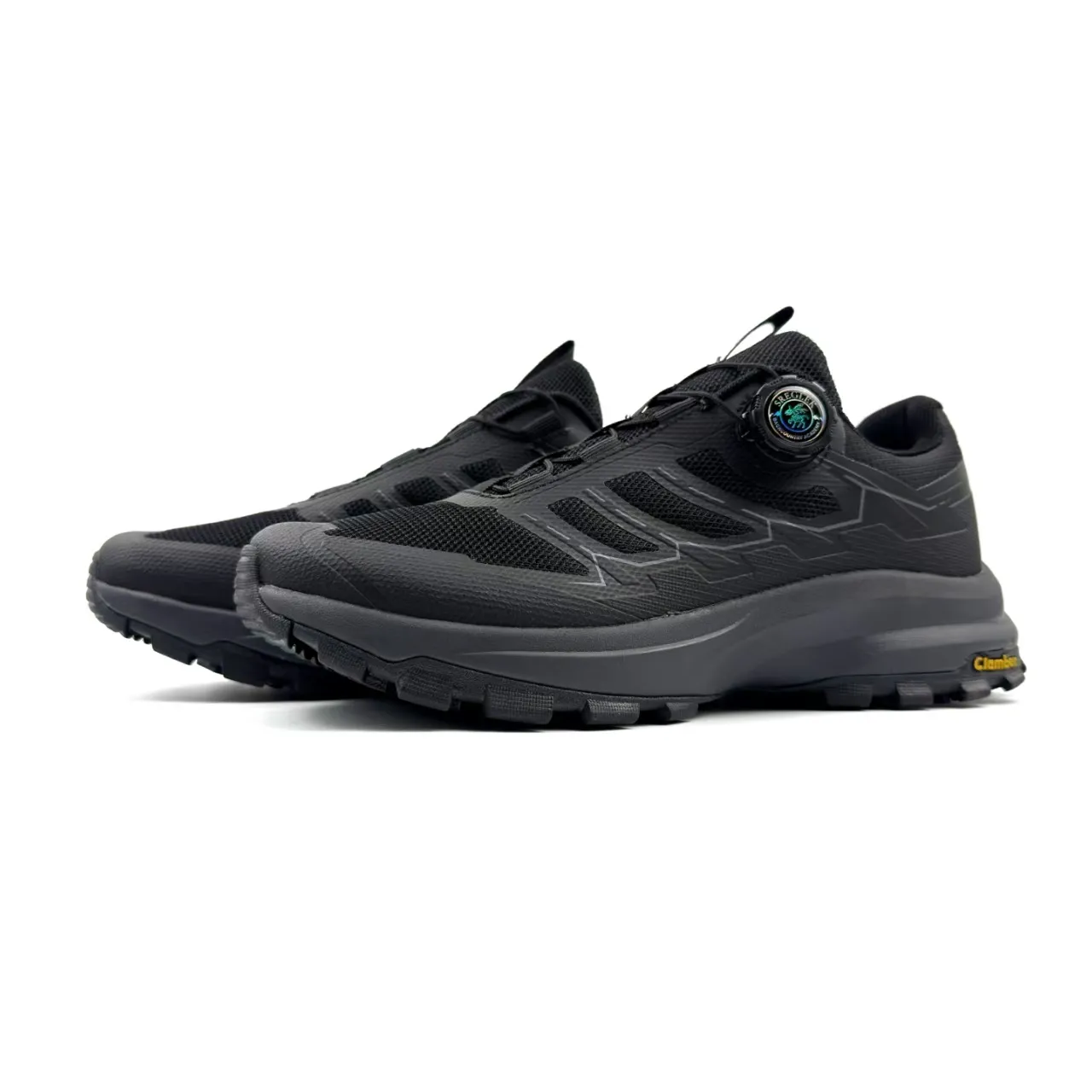 Chaussures de trail running noires BOA Dial 2
