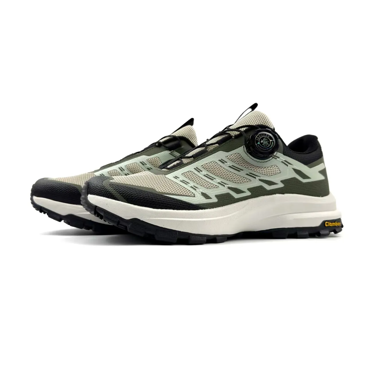 Chaussures de trail running noires BOA Dial 8