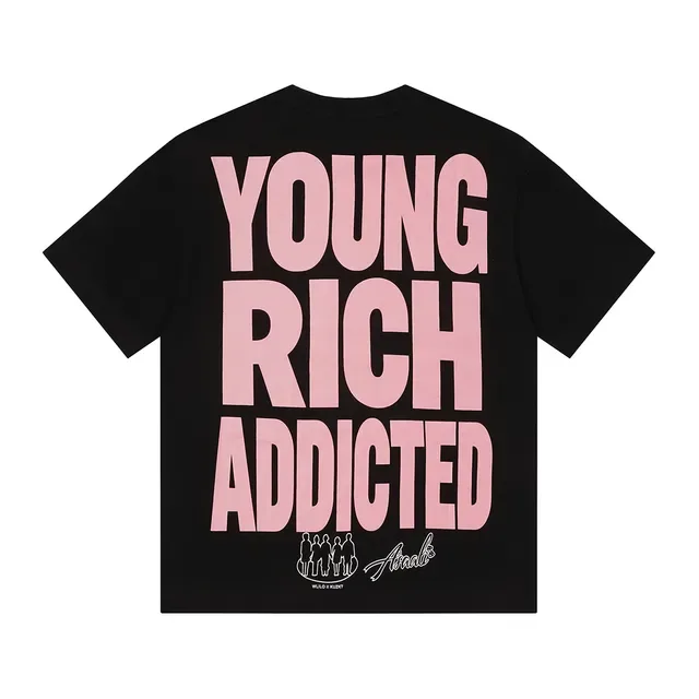 Black Graphic-Print Oversized T-Shirt 4