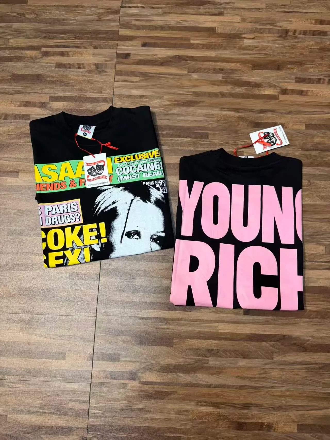 Black Graphic-Print Oversized T-Shirt 7