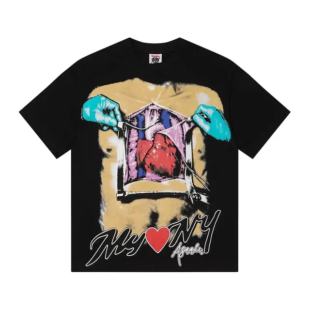 Black Graphic-Print Oversized T-Shirt 3