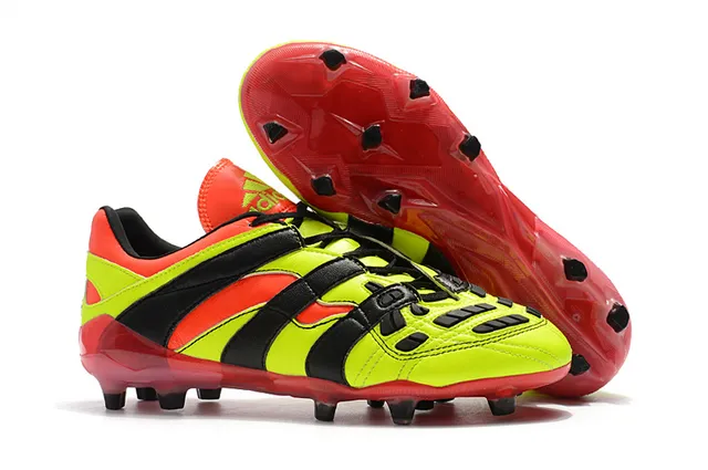 Black Leather Molded Panel Firm-Ground Soccer Shoes 11