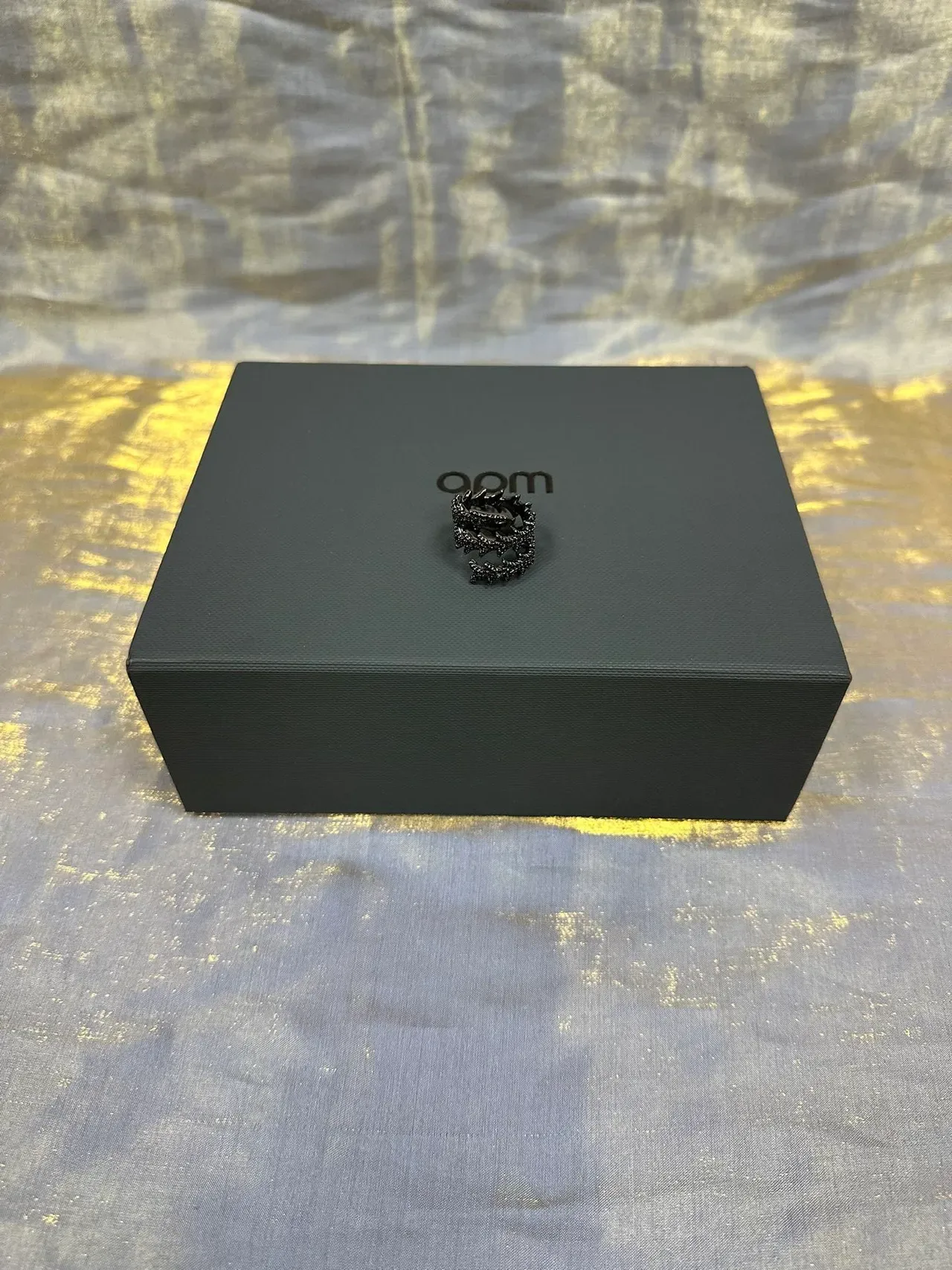 Bijoux Noir Marine Ornée aux Cristaux 6