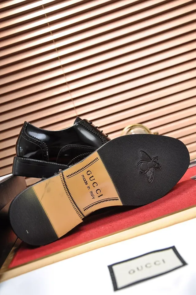 Black Polished Leather Full Wingtip Brogue 3