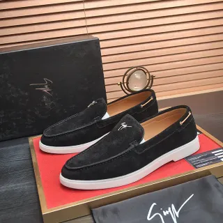 কালো সাদা সুড রাবার সোল লোফার