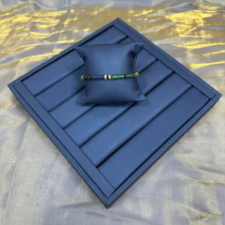 سوار خرز أزرق وأخضر مقسم