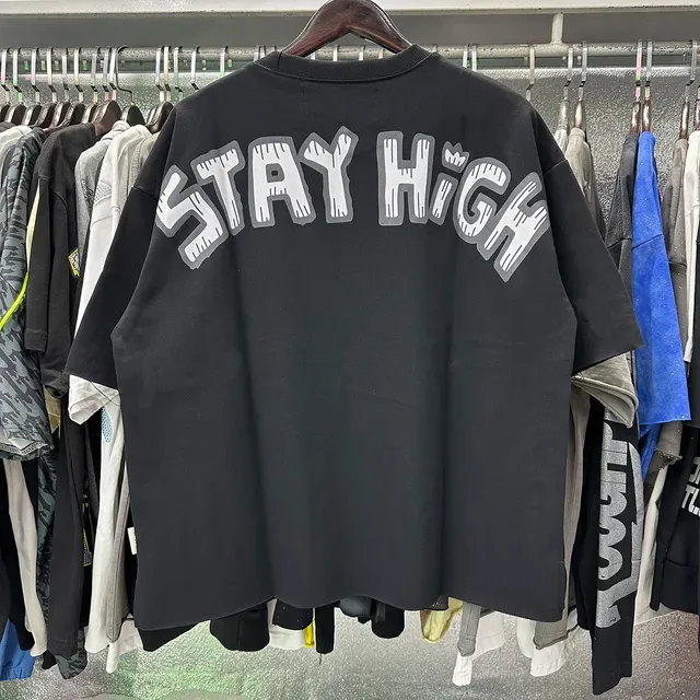 Charcoal Gray Blue Devil Graphic Oversized T-Shirt 7