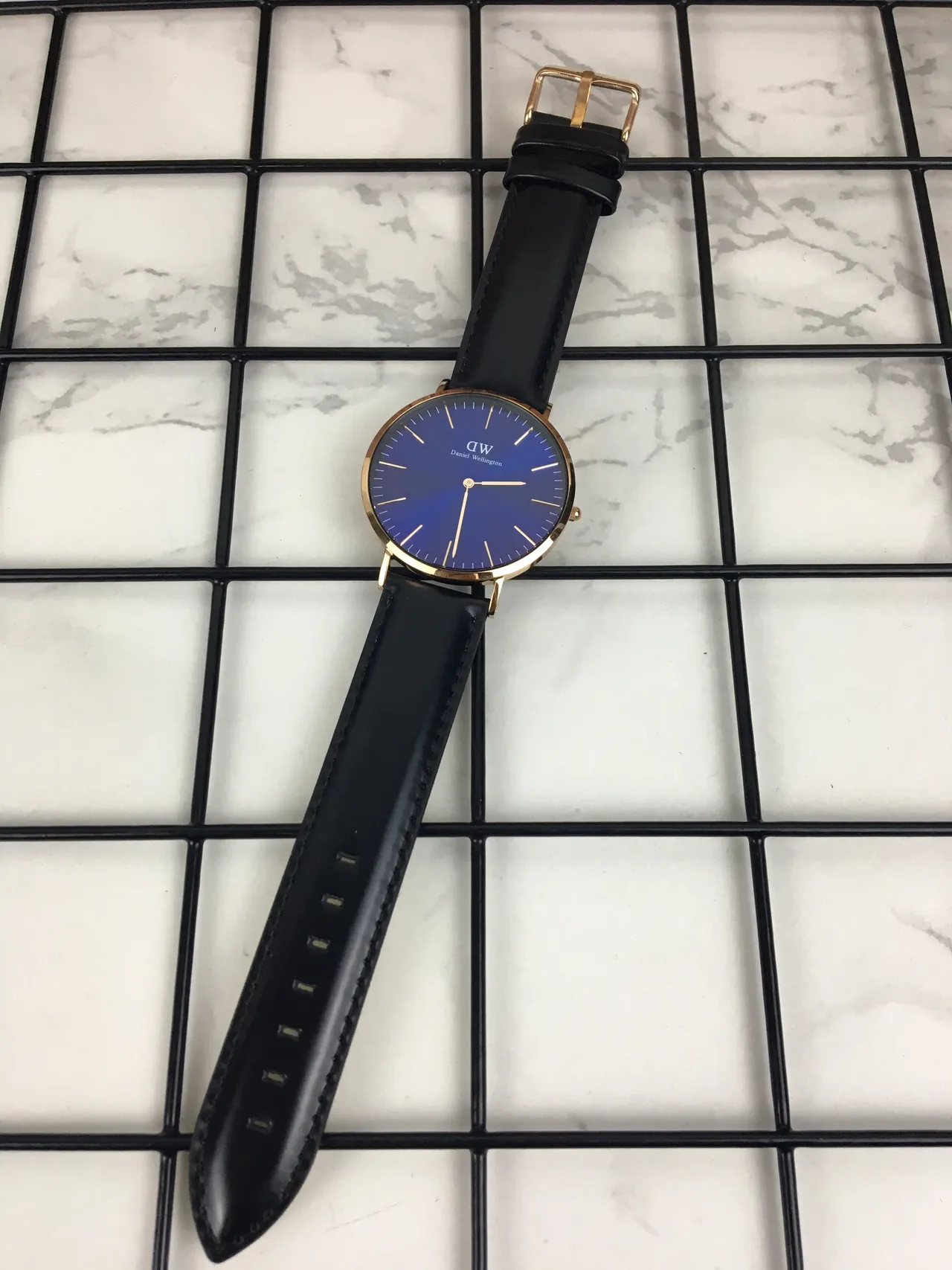 डेनियल वेलिंगटन Icon नीला Sunray Quartz घड़ी 6