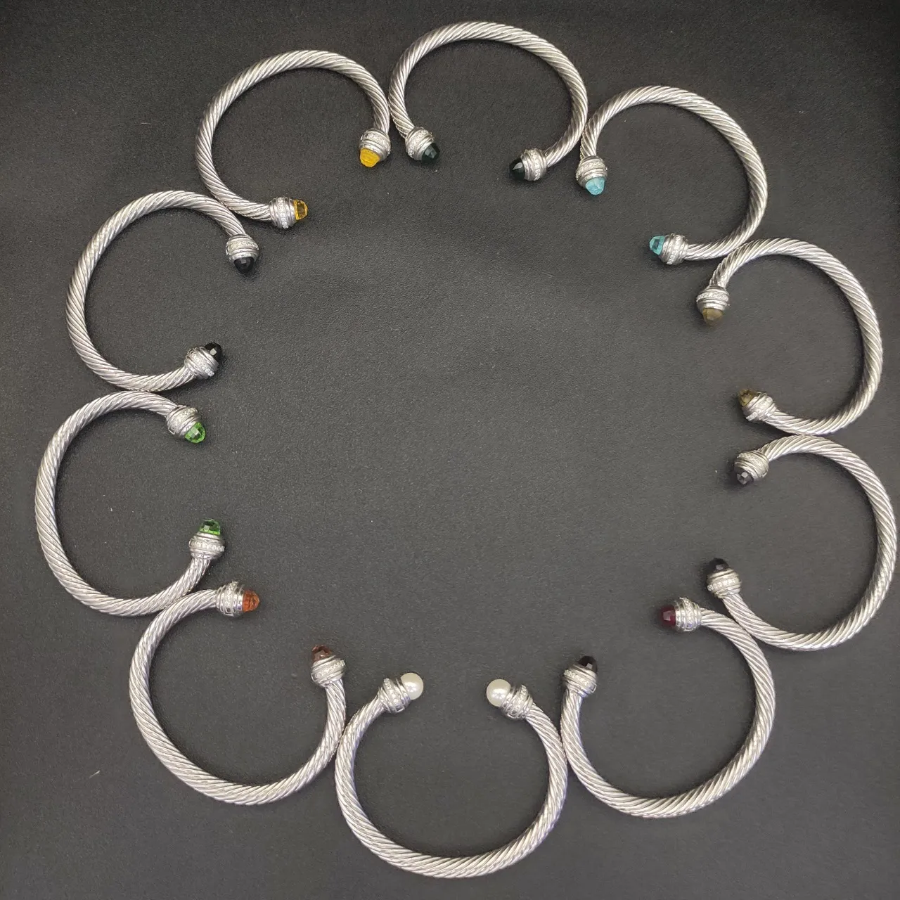 David Yurman Cable Classics سوار كابل ملتوي لؤلؤي وماس 3