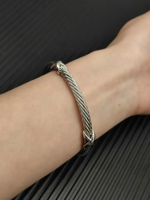David Yurman Cable Classics Twisted Silver Bracelet 7