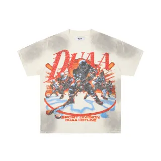 DUAA Acid-Wash Graphic Print T-Shirt