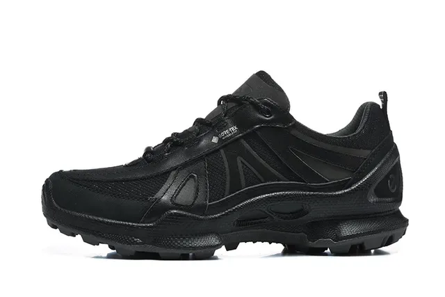 ECCO Black Mixed-Material Lifestyle Sneakers 2