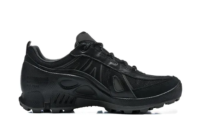 ECCO Black Mixed-Material Lifestyle Sneakers 5