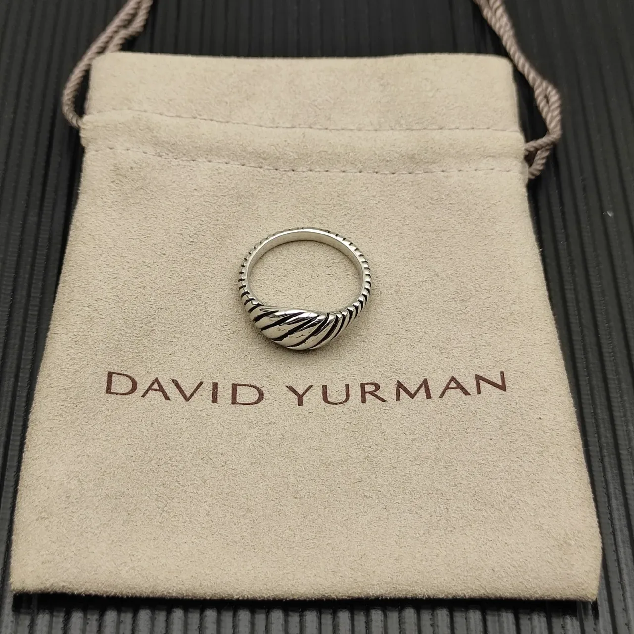 Gold and Silver Twisted Ribbed Sculpted Rings 10