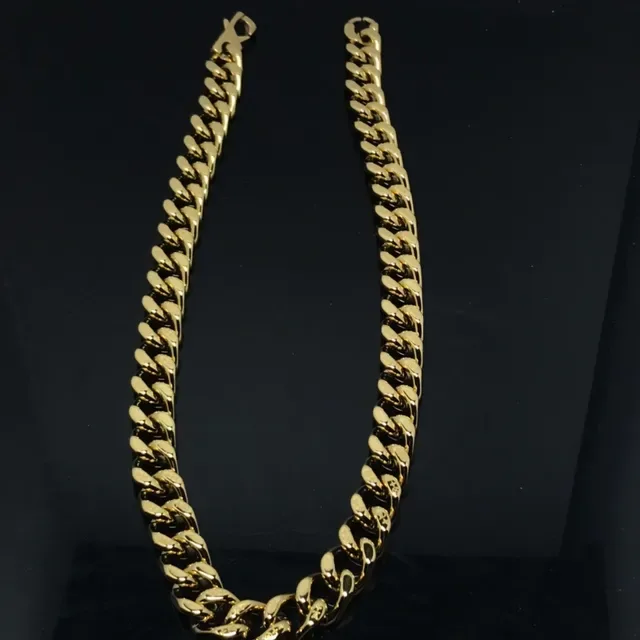 Gold-Tone Chunky Curb Link Necklace 3