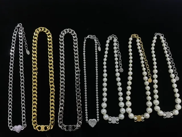 Gold-Tone Letter Charm Pendant Necklaces 5