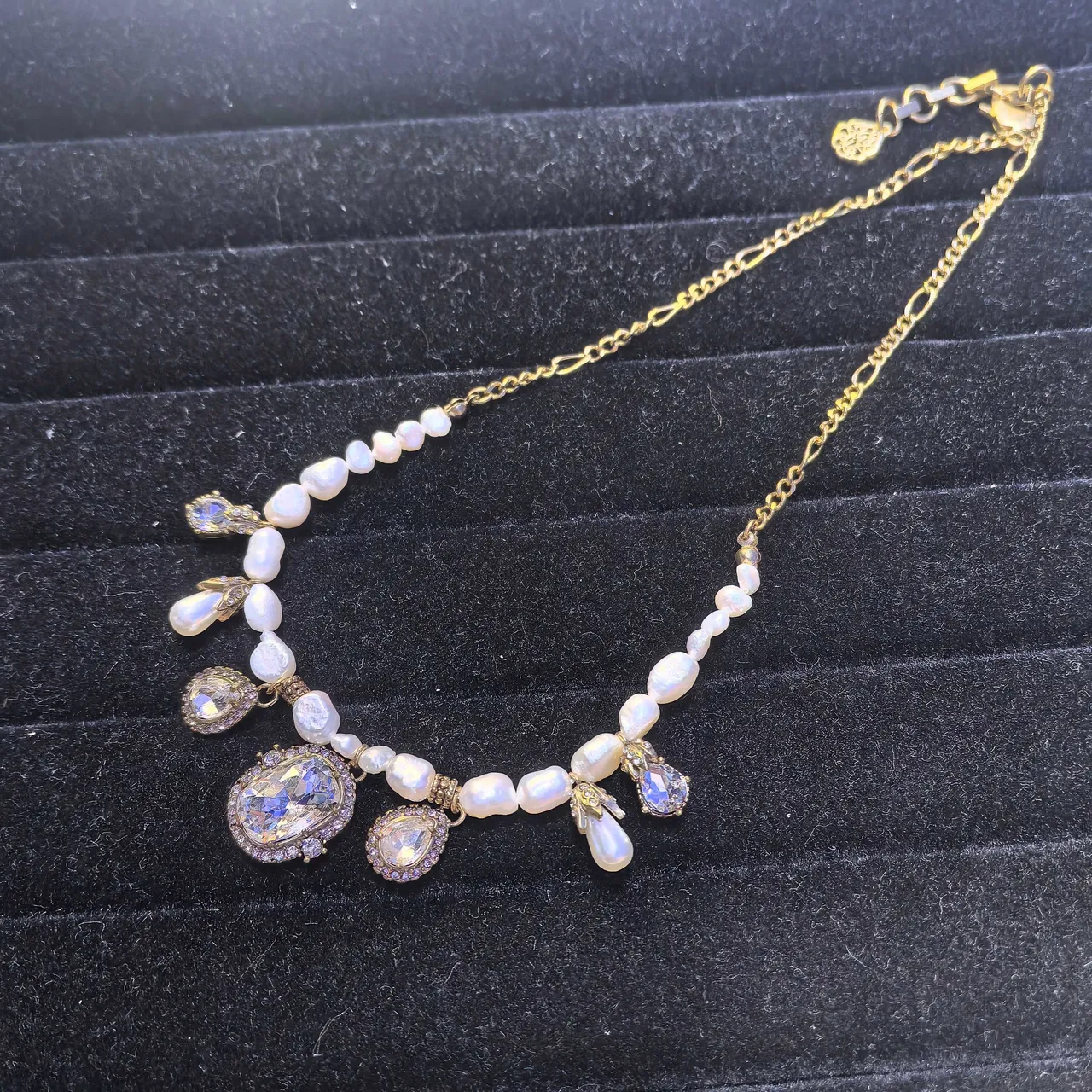 金色玫瑰藤蔓吊坠项链 3