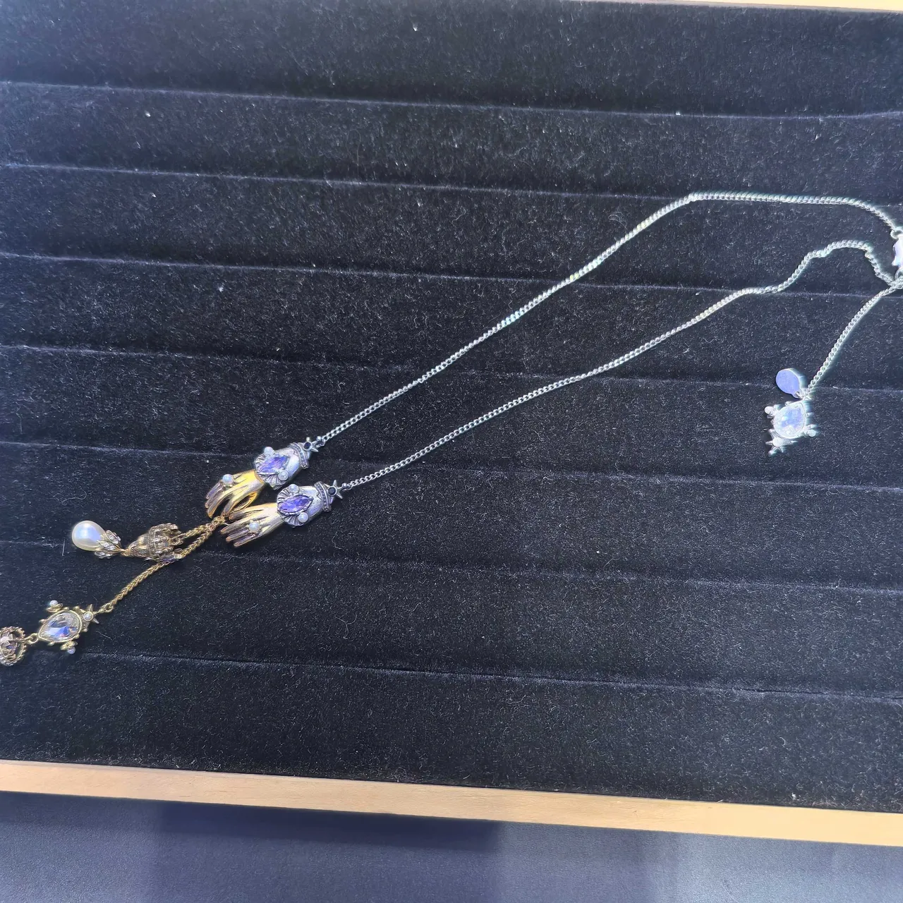 金色玫瑰藤蔓吊坠项链 4