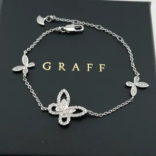Graff الماس فراشة موتيف سوار