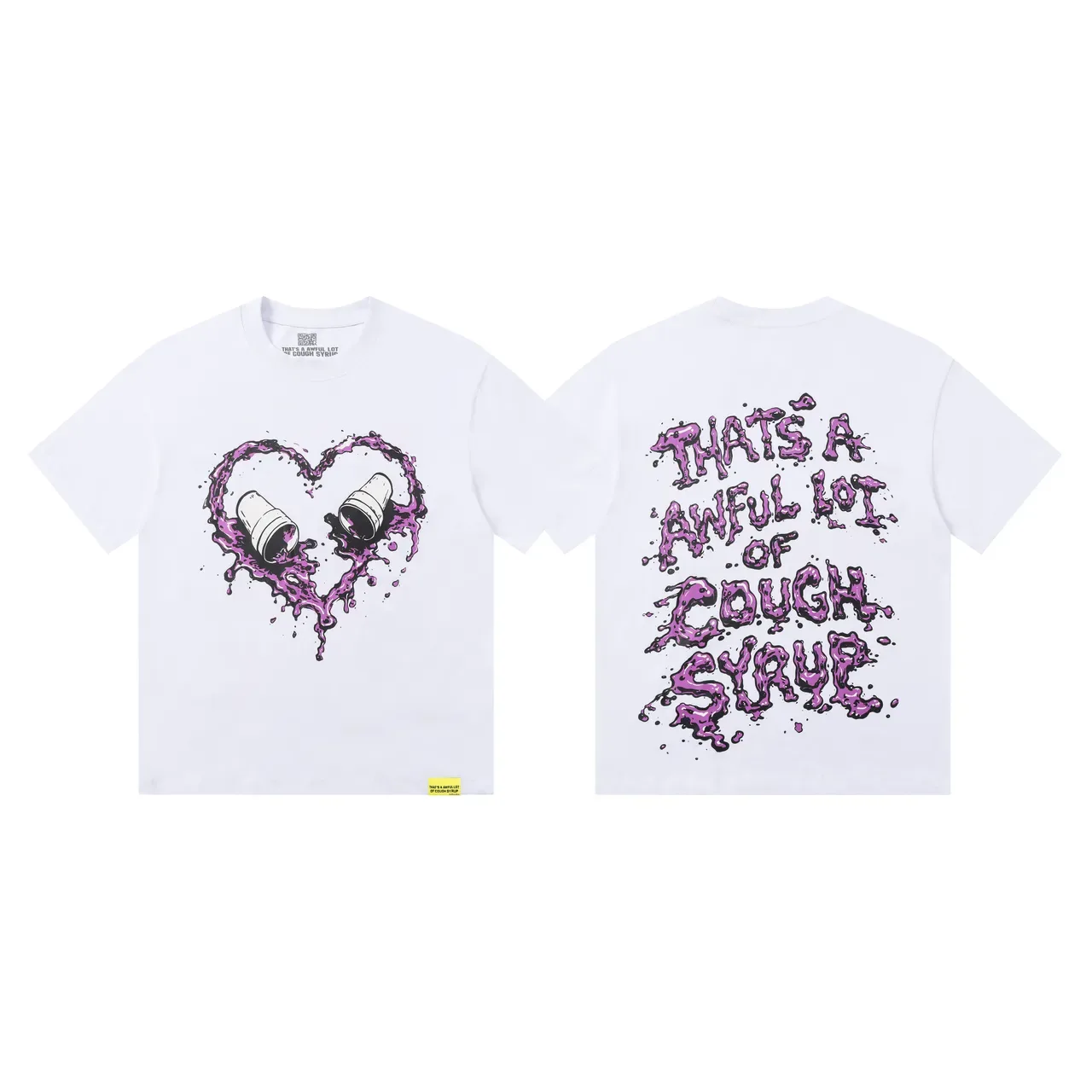 Graphic-Print Heart Liquid Splash T-Shirt 7