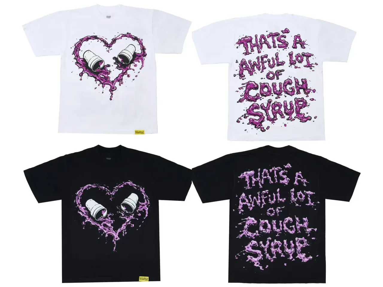 Graphic-Print Heart Liquid Splash T-Shirt 13