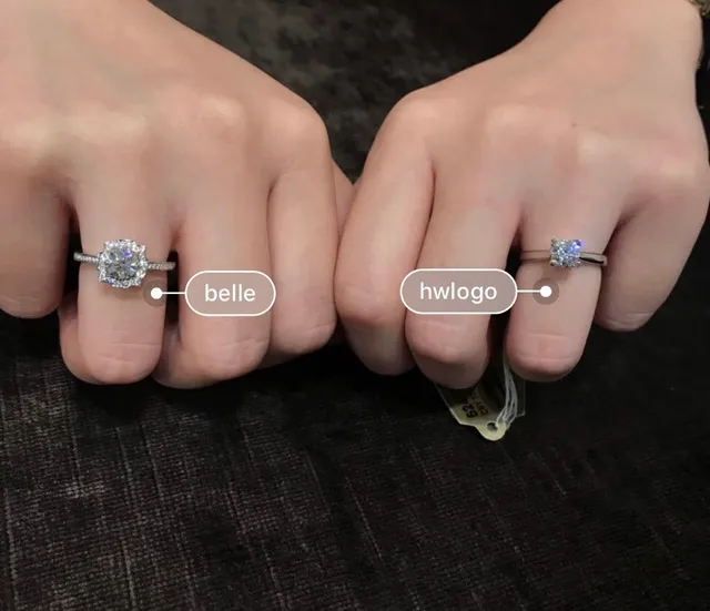 Halo Setting Scalloped Bezel Pavé Band Ring 6