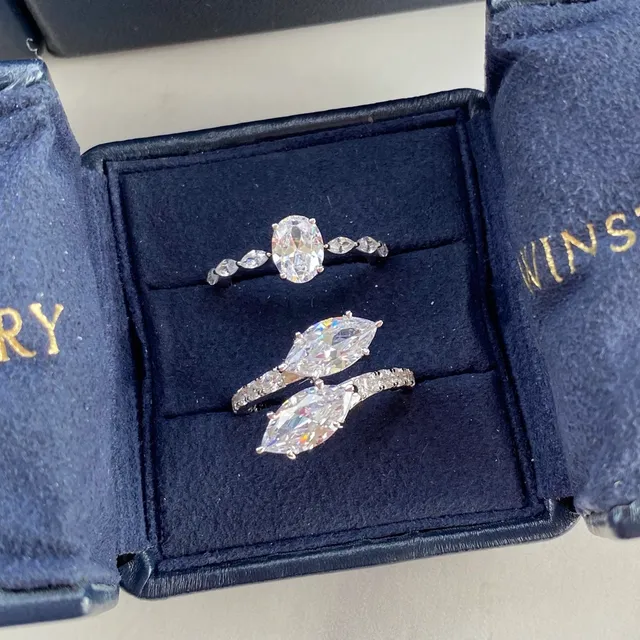 Harry Winston Crossover Double Marquise Diamond Ring 5