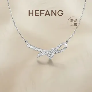 HEFANG রৌপ্য সাদা বোধ্যাকার পেন্ডেন্ট Pavé-Set পাথর মালা
