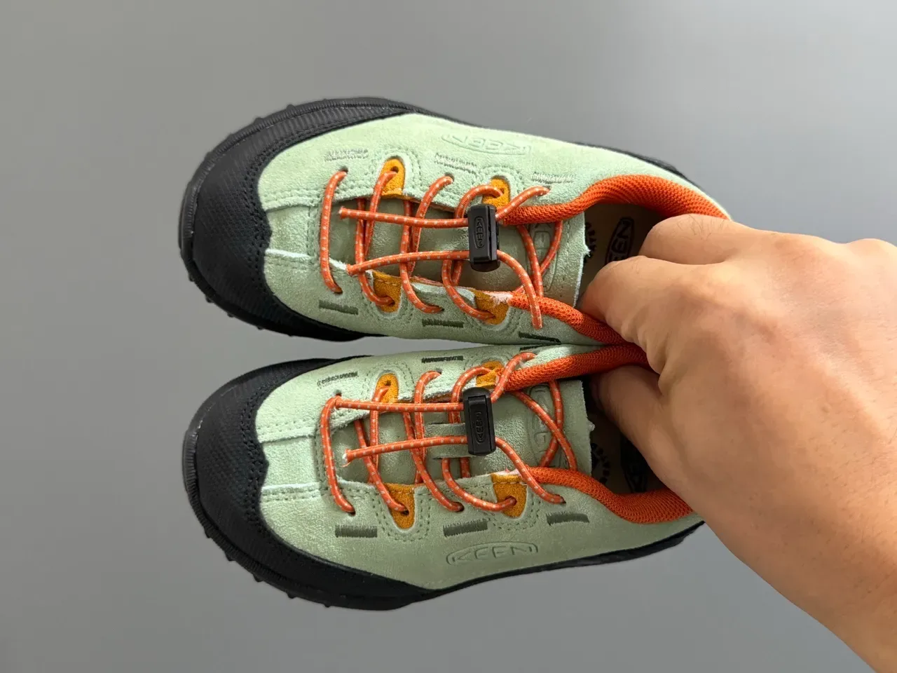 KEEN Green Beige Chunky Sole Mixed-Material Upper Lifestyle Sneakers 20