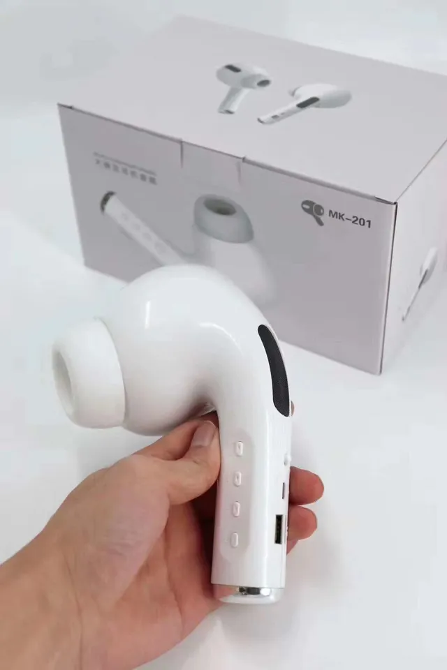 Mint Green and White Big Pea Headphones Speaker TWS Earbuds 13