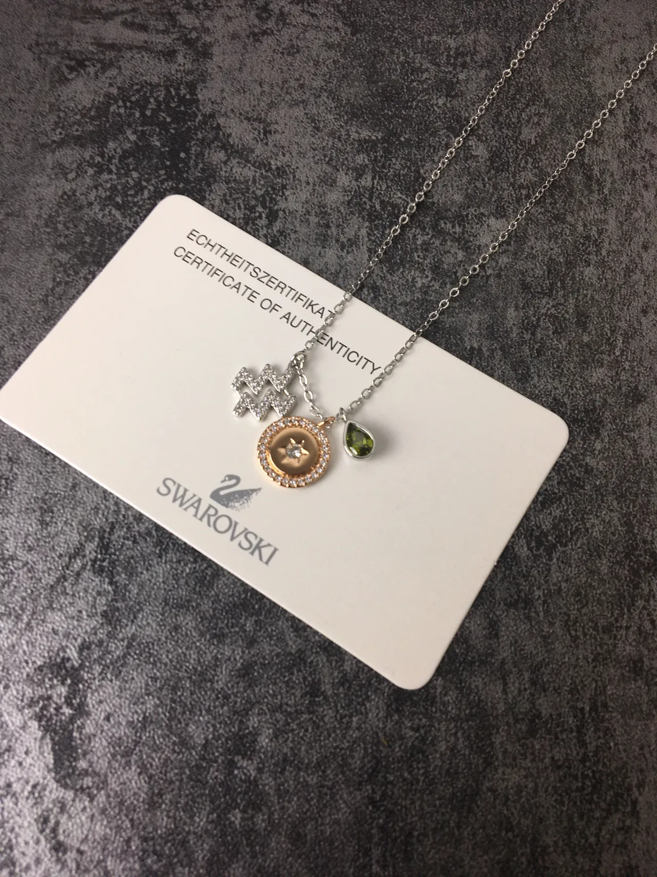 Multi-Charm Zodiac and Peridot Pendant Necklace 4