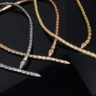 Multi-Tons Pavé-Set Chaîne Articulée Colliers