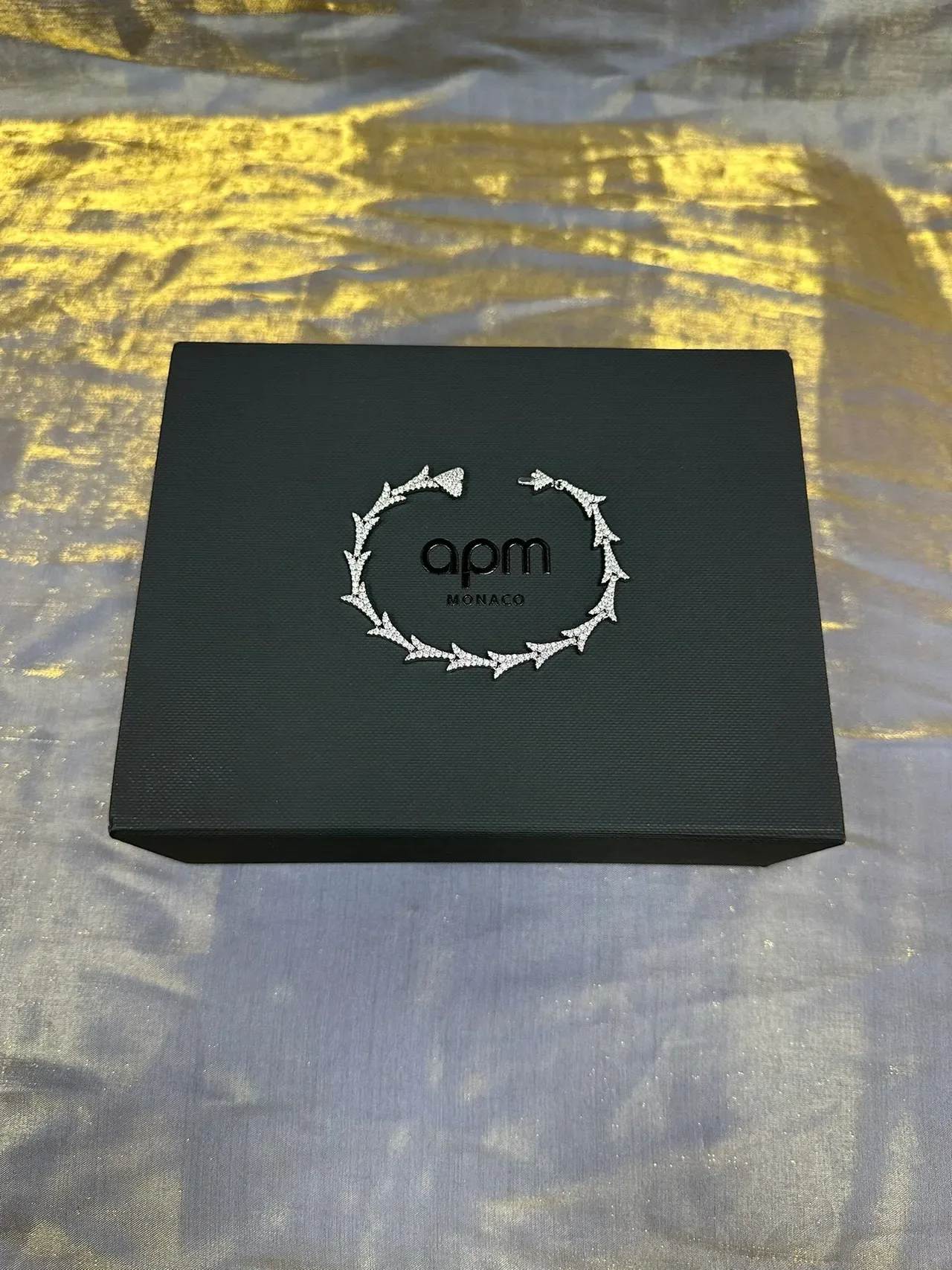 Pulsera con Motivo de Flecha Pavé Navy en Plata 6