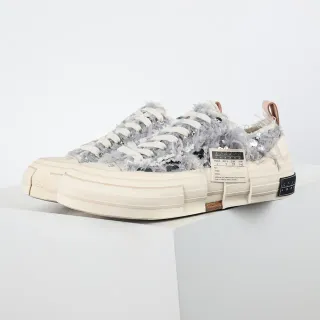 Off-White أحذية رياضية منصة كريمية و رمادية محشوة