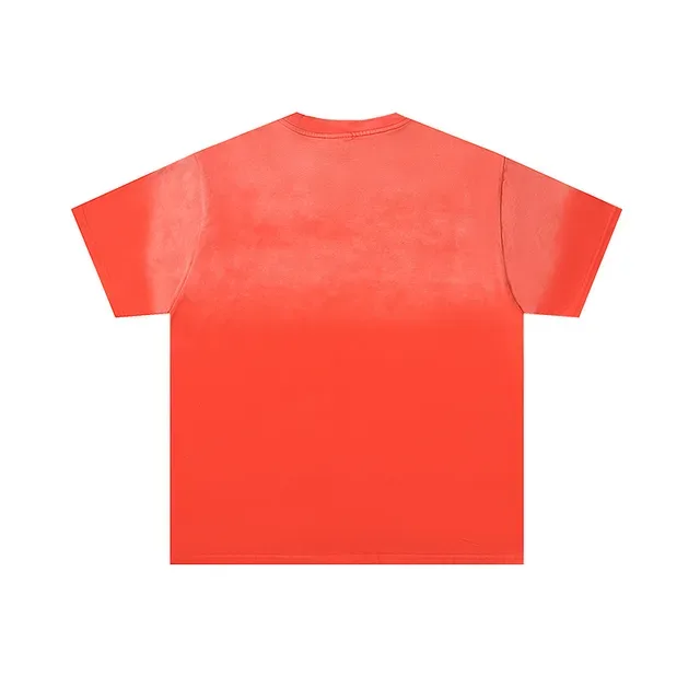 Orange Graphic-Print Oversized T-Shirt 3