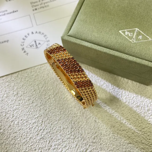 Pavé-Crystal Beaded-Edge Hinged Bangle Bracelets 6