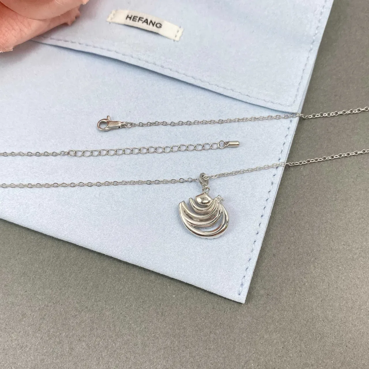 Pavé-Set Layered Wave Motif Silver-Toned Necklace 7