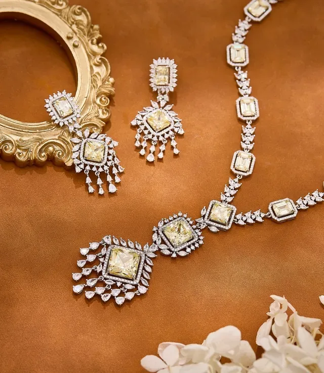 Pink and White Pavé Chandelier Drop Earrings 4