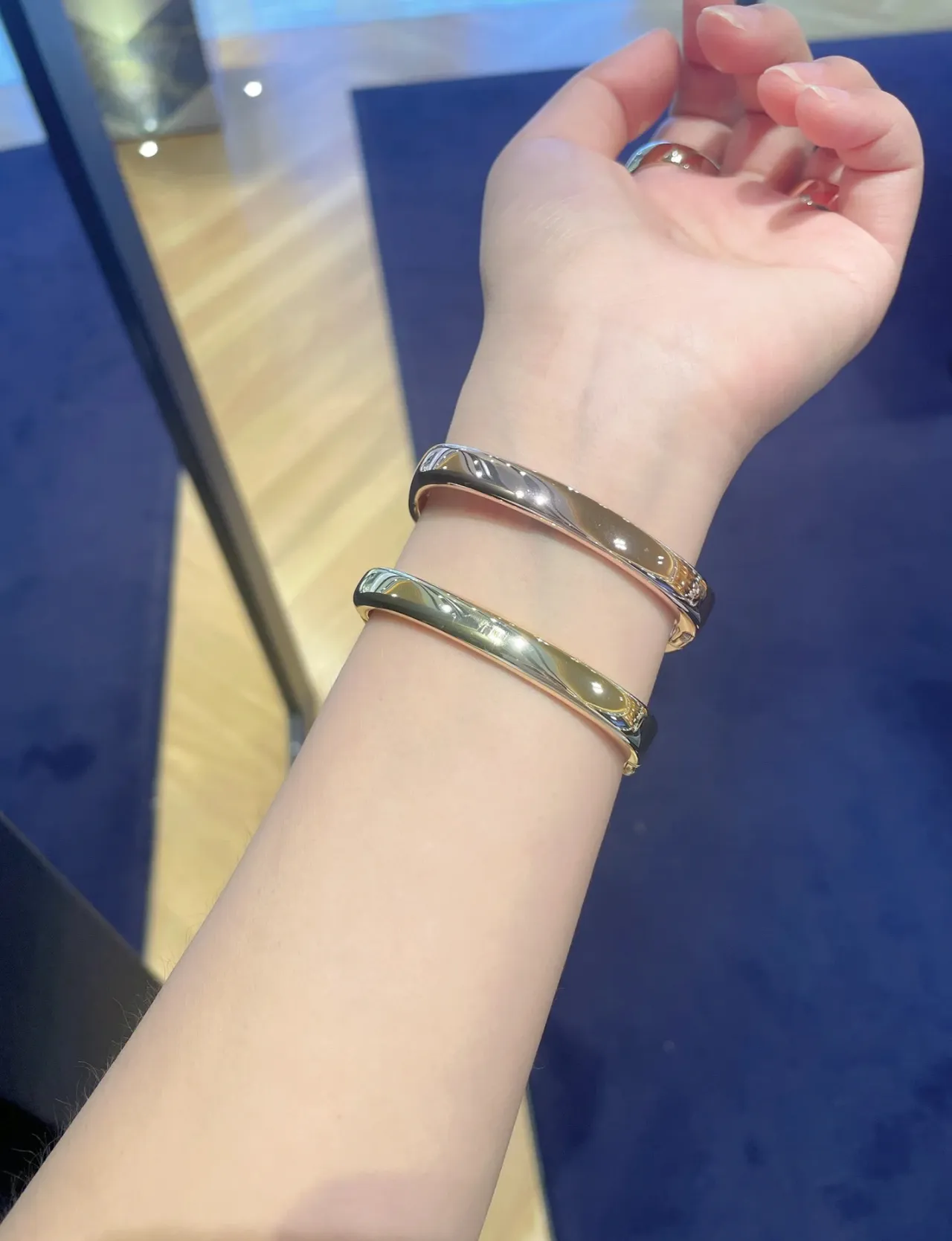 Polished Gold-Tone Solid Cuff Bracelet 3