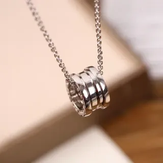 Collier Pendentif Cilindrique Poli Multi-Bande