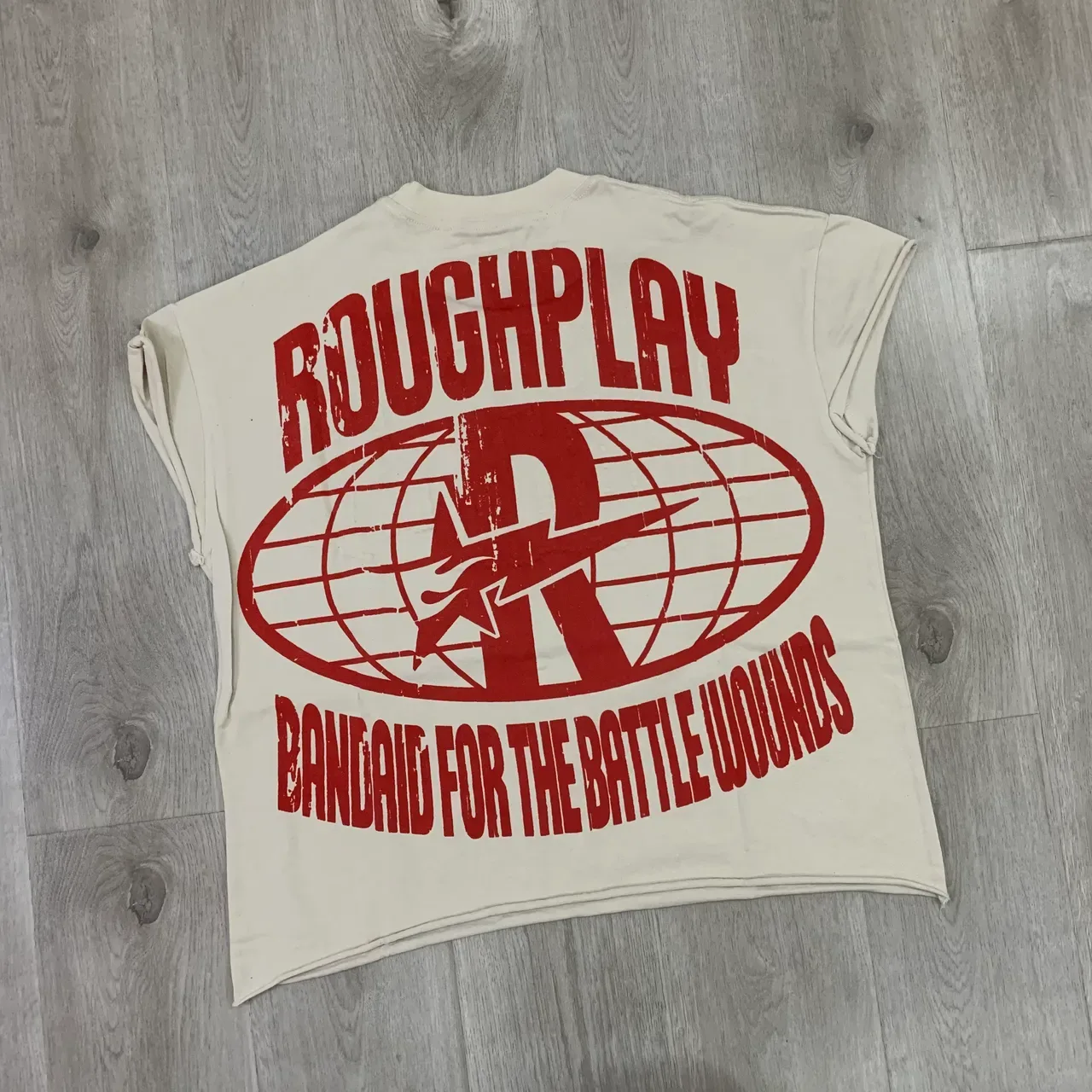 Rough Play Graphic Print Rhinestone Desert Illustration T-Shirt 5