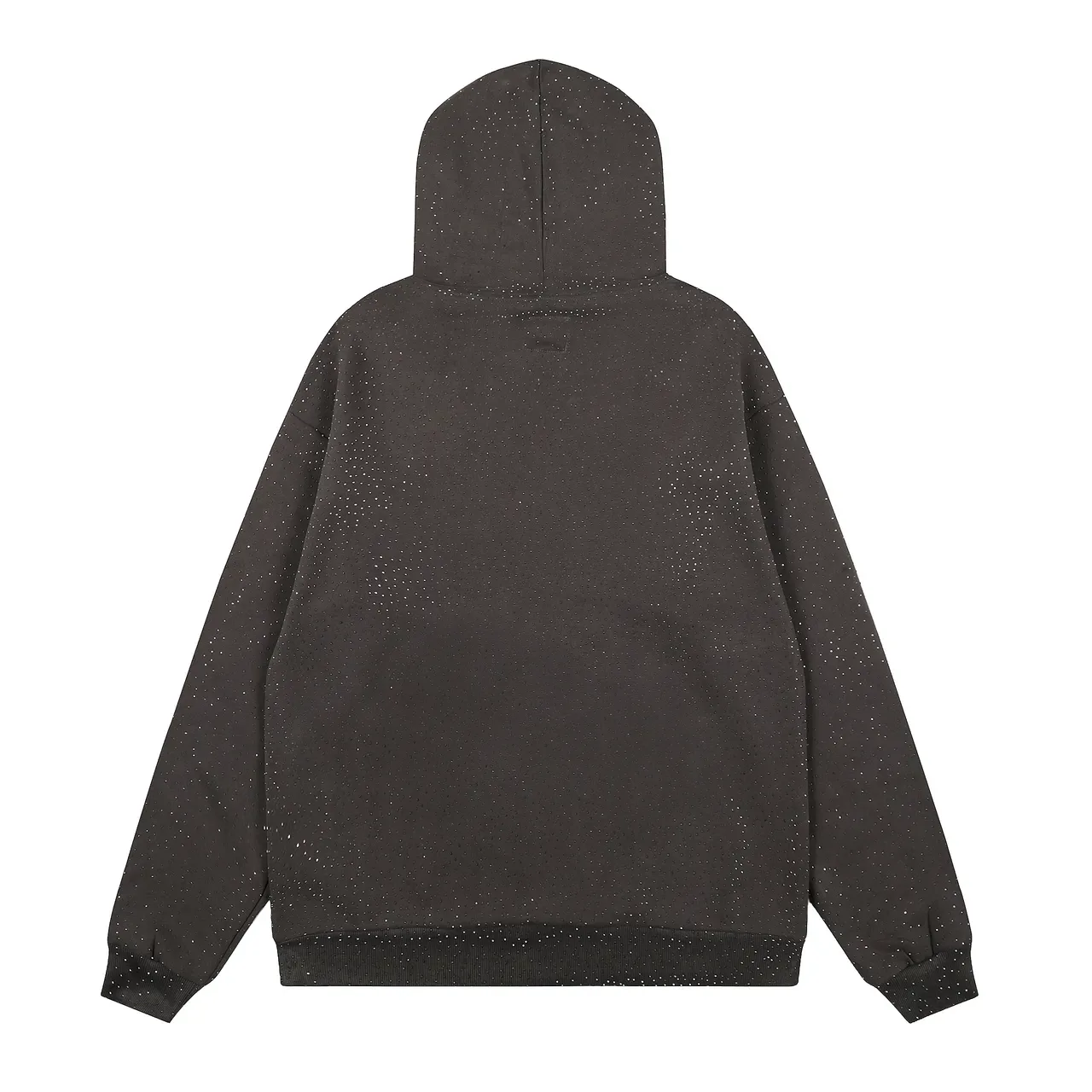 Spöder Sweat à capuche Bleu Blanc tissu texturé motif de points Arqué logo brodé 16
