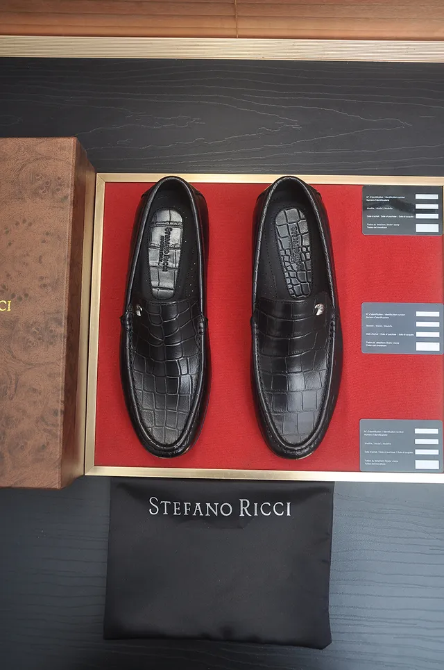 Stefano Ricci Crocodile-Embossed Leather Loafers 5