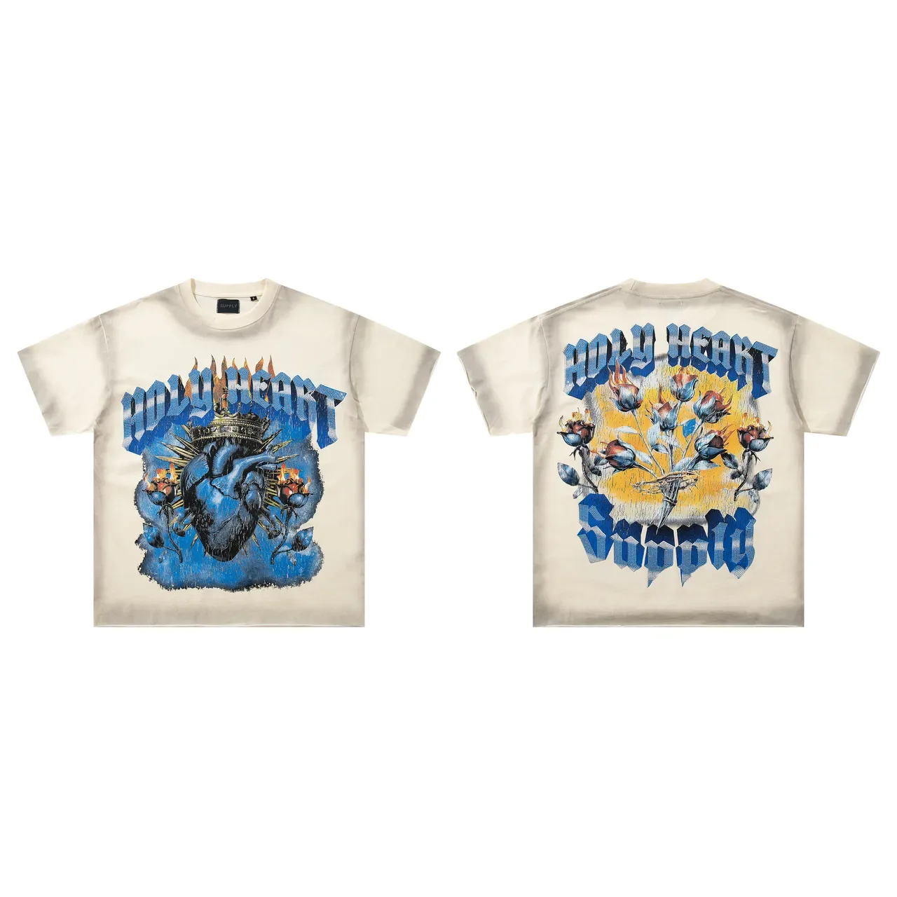 Camiseta oversized gráfica Holy Heart SUPPLY 2