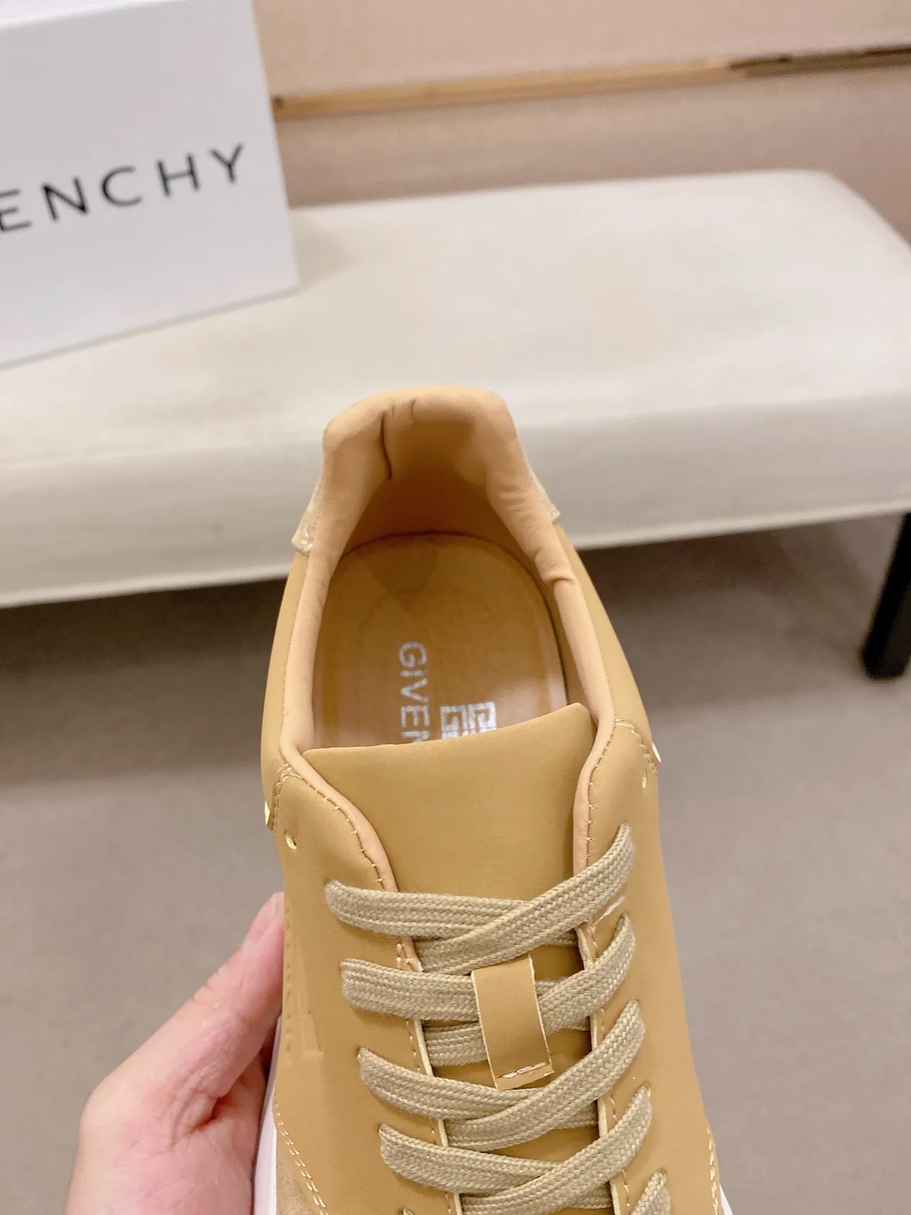 Givenchy City Sport Tan Suede and Leather Chunky Sneakers 6
