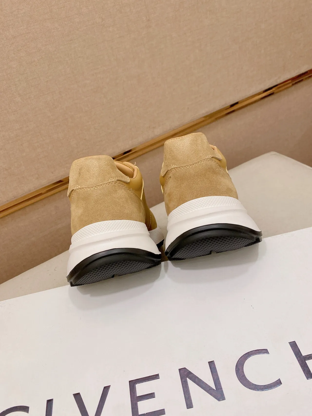 Givenchy City Sport Tan Suede and Leather Chunky Sneakers 8