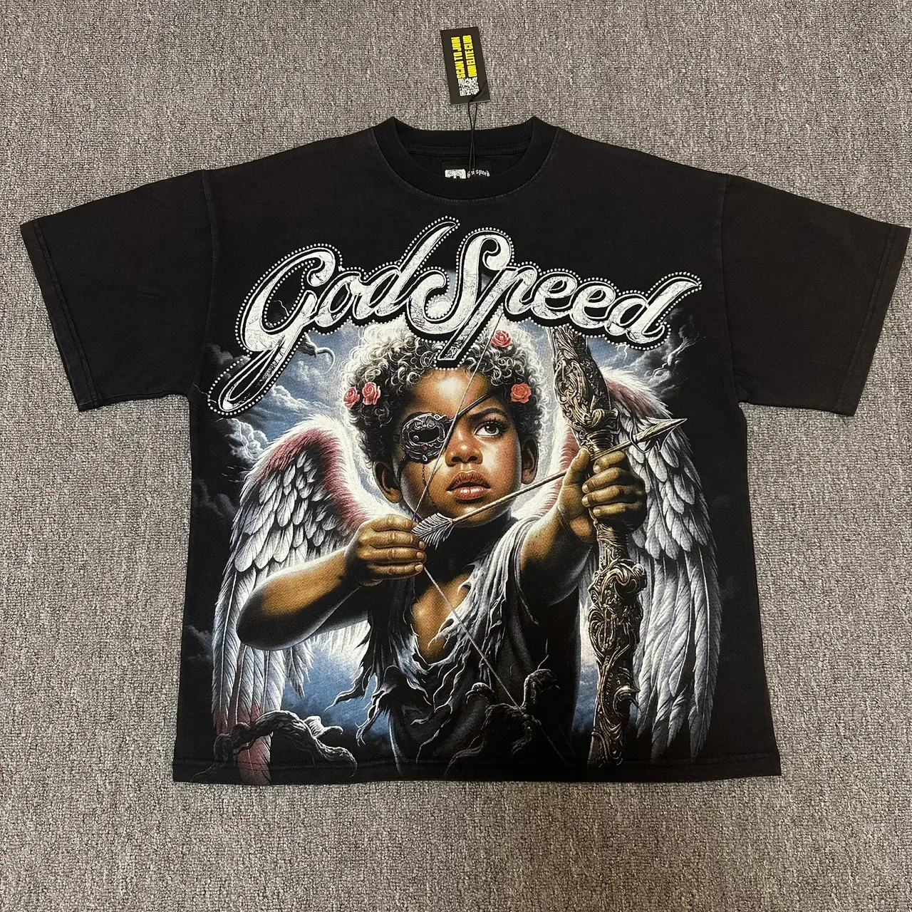Godspeed 天使图案印花T恤 2
