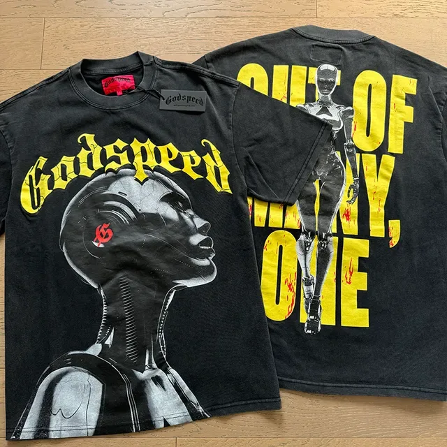 Godspeed Graphic Print Black T-Shirt 7