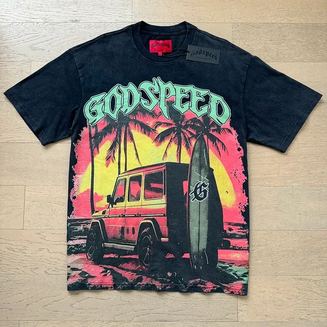 Godspeed Graphic Print Black T-Shirt 5