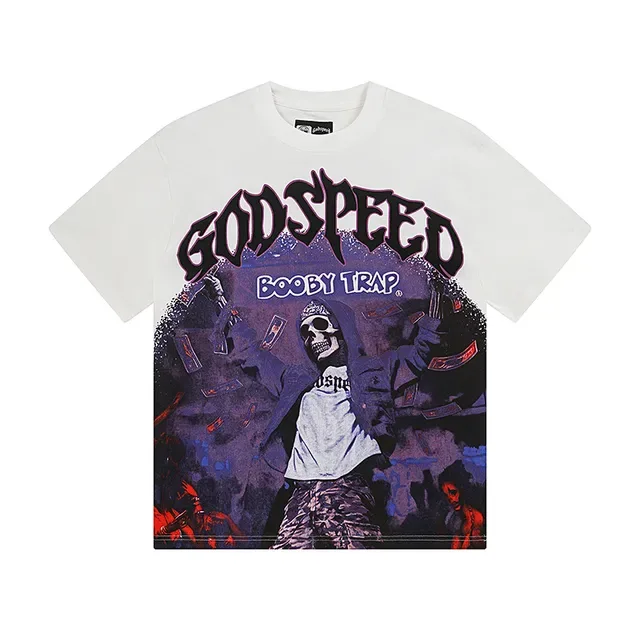Godspeed图案印花双面宽松T恤 2